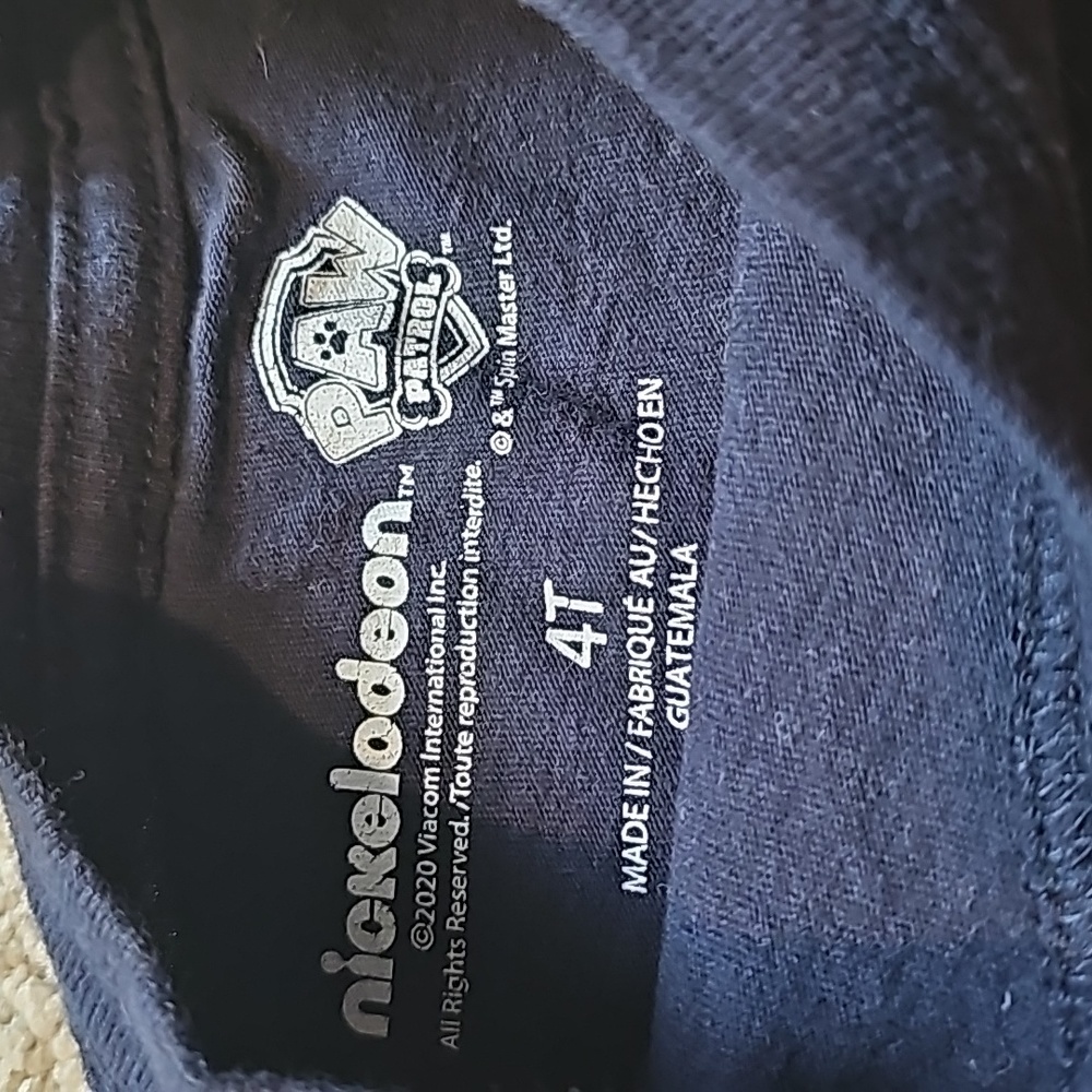 Toddler Boy Paw Patrol Shirt Sleeve T-Shirt Size 4T - Picture 4 of 6